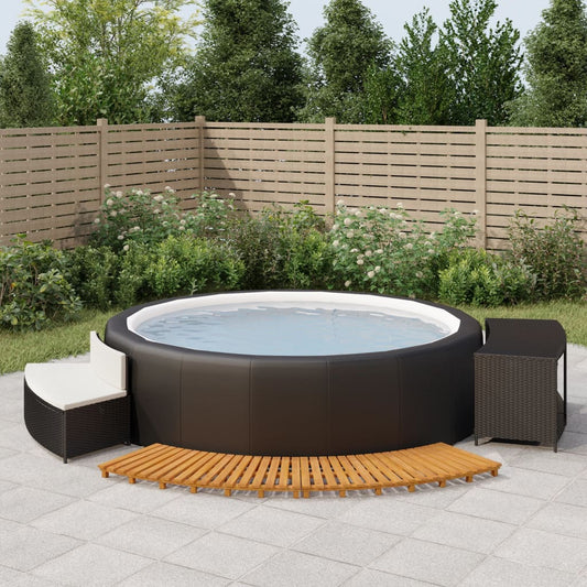 Spisebord Polyrattan Og Massivt Akacietræ