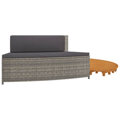 Spisebord Polyrattan Og Massivt Akacietræ