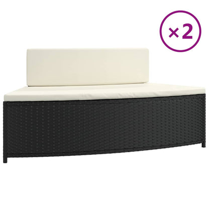 Spabænke Med Hynder Polyrattan