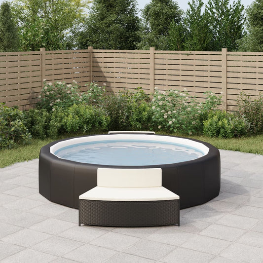 Spabænke Med Hynder Polyrattan