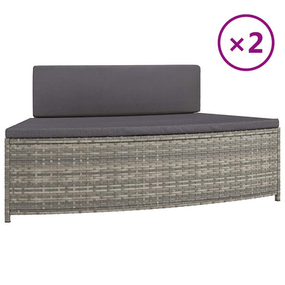 Spabænke Med Hynder Polyrattan