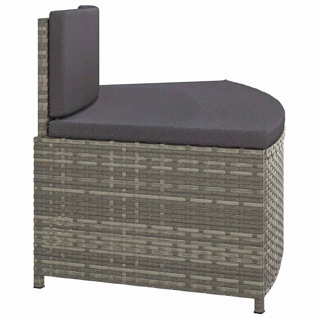 Spabænke Med Hynder Polyrattan