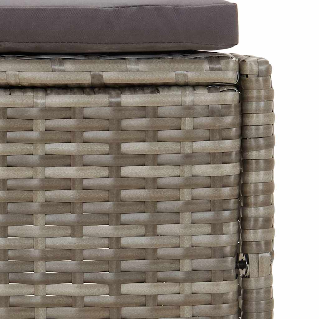 Spabænke Med Hynder Polyrattan