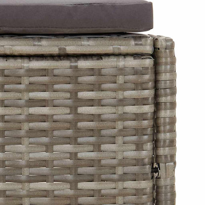 Spabænke Med Hynder Polyrattan