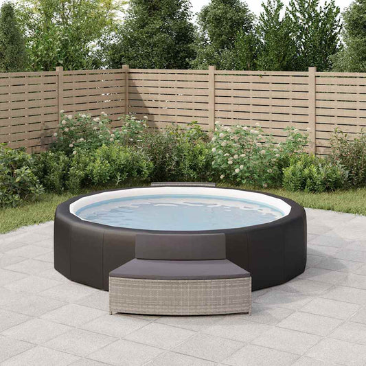 Spabænke Med Hynder 2 Stk. Polyrattan - Hovedbillede