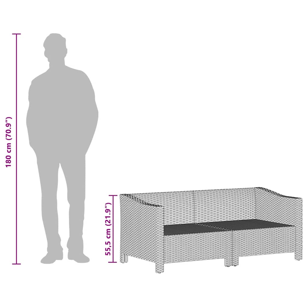 Loungesæt Til Haven Med Hynder Polyrattan