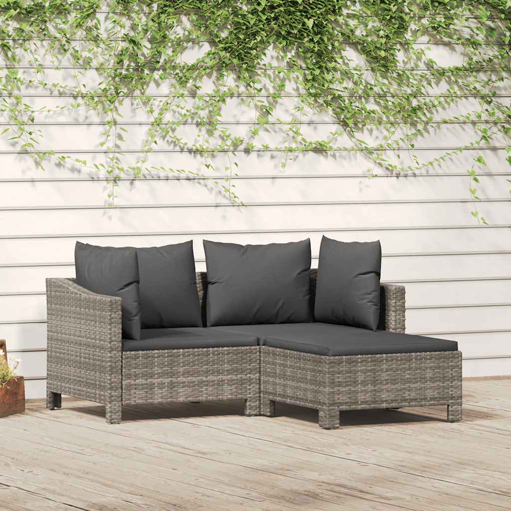 Loungesæt Til Haven Med Hynder Polyrattan