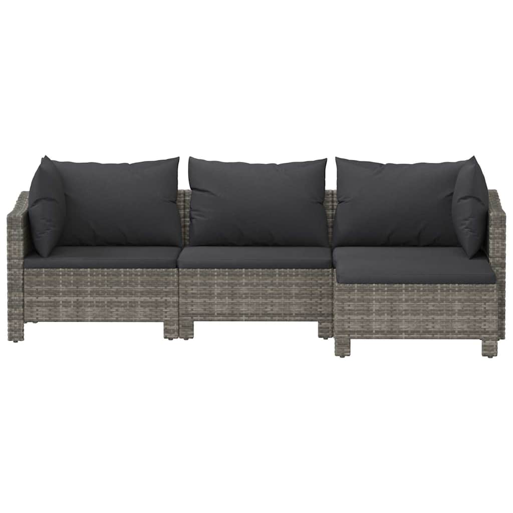 Loungesæt Til Haven Med Hynder Polyrattan