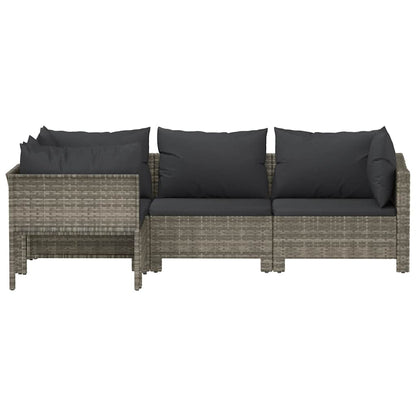Loungesæt Til Haven Med Hynder Polyrattan