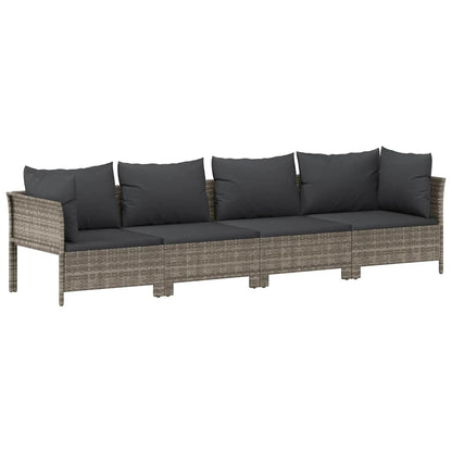 Loungesæt Til Haven Med Hynder Polyrattan
