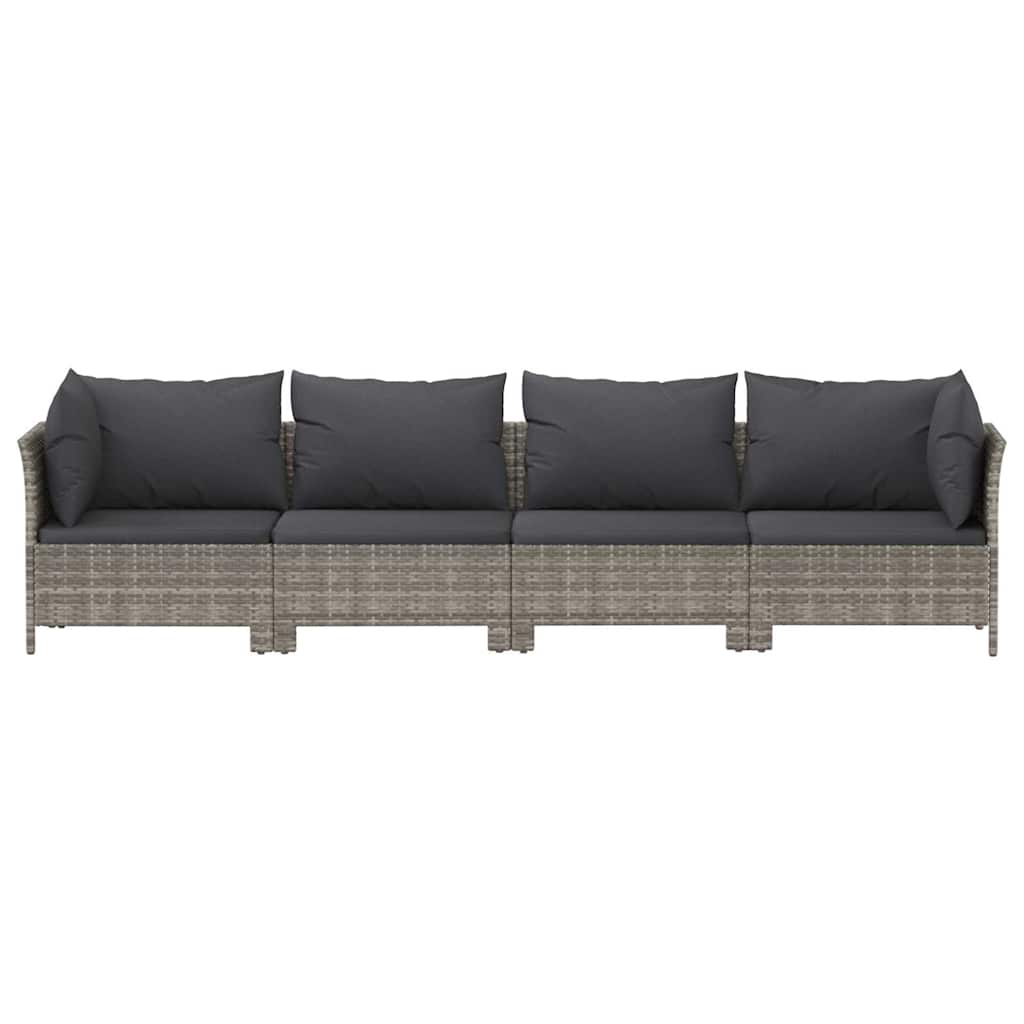 Loungesæt Til Haven Med Hynder Polyrattan