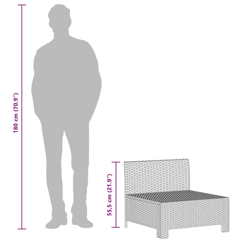 Loungesæt Til Haven Med Hynder Polyrattan