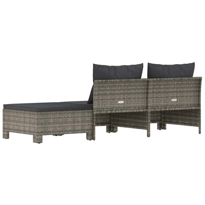 Loungesæt Til Haven Med Hynder Polyrattan