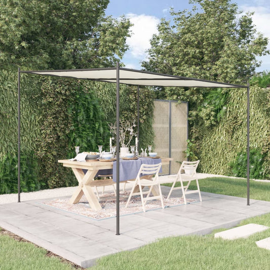 Pavillon 3X3 M 180 G/M² Stof Og Stål Hvid