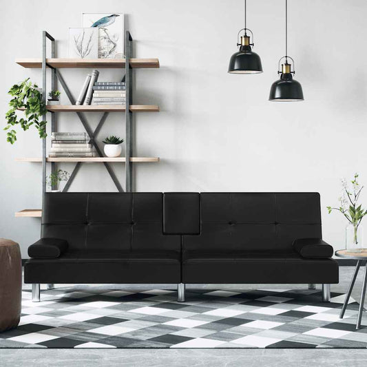 Sovesofa Med Kopholdere Kunstlæder
