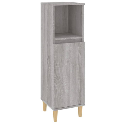 Badeværelsesskab 30x30x100 Cm Konstrueret Træ - Billede 2