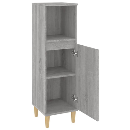 Badeværelsesskab 30x30x100 Cm Konstrueret Træ - Billede 6