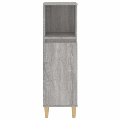 Badeværelsesskab 30x30x100 Cm Konstrueret Træ - Billede 7