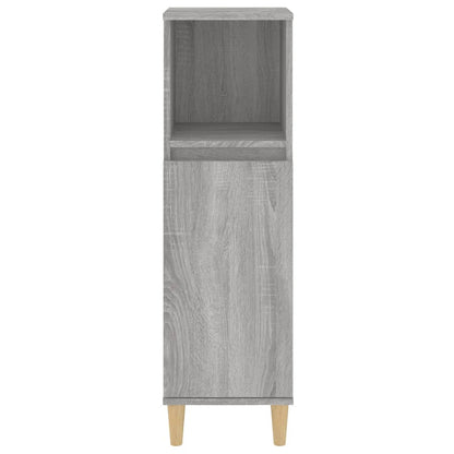 Badeværelsesskab 30x30x100 Cm Konstrueret Træ - Billede 7