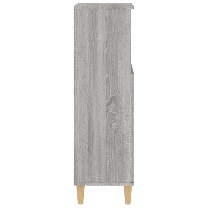Badeværelsesskab 30x30x100 Cm Konstrueret Træ - Billede 8