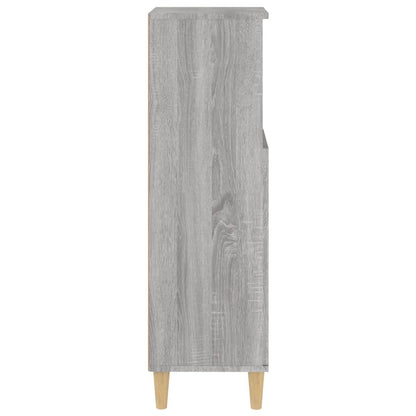 Badeværelsesskab 30x30x100 Cm Konstrueret Træ - Billede 8