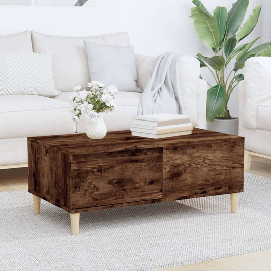 Sofabord 90X50X36,5 Cm Konstrueret Træ Etræsfarve
