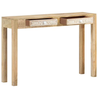 Konsolbord 110X30X75 Cm Massivt Mangotræ Afbleget