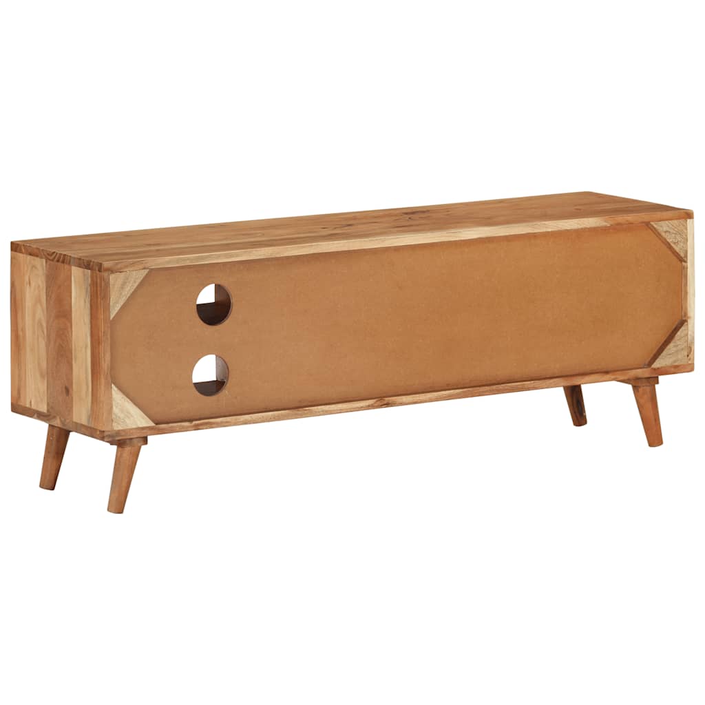 Tv-bord 112x30x40 Cm Massivt Akacietræ - Billede 3
