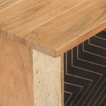 Tv-bord 112x30x40 Cm Massivt Akacietræ - Billede 6