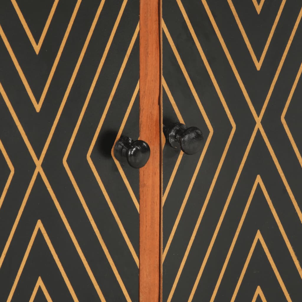 Skab 60x35x74 Cm Massivt Akacietræ - Billede 7