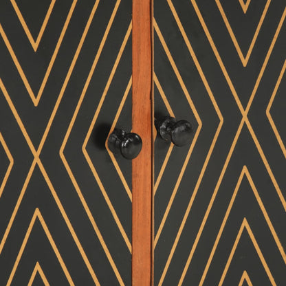 Skab 60x35x74 Cm Massivt Akacietræ - Billede 7