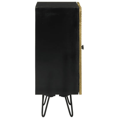 Skab 55x30x75 Cm Massivt Mangotræ - Billede 5