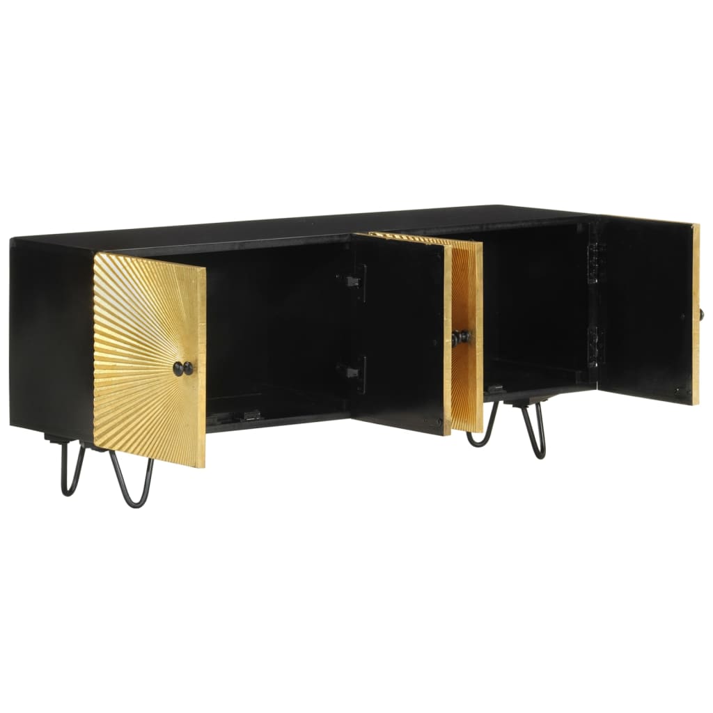 Tv-bord 110x30x45 Cm Massivt Mangotræ - Billede 2