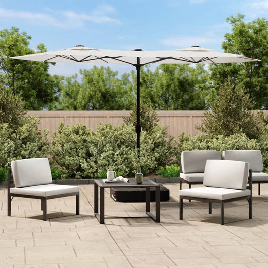Parasol M. Dobbelt Parasoldug 316X240 Cm Sand