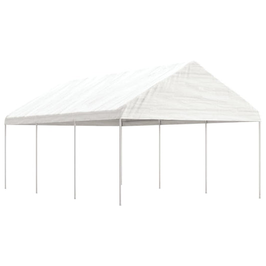 Pavillon Med Tag 6,69X4,08X3,22 M Polyethylen Hvid