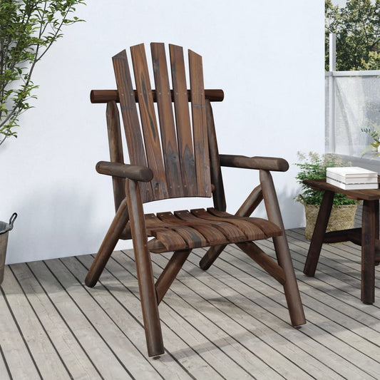 Havestol 68x68x103 Cm Massivt Grantræ - Hovedbillede