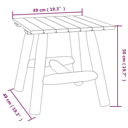 Sidebord Massivt Grantræ