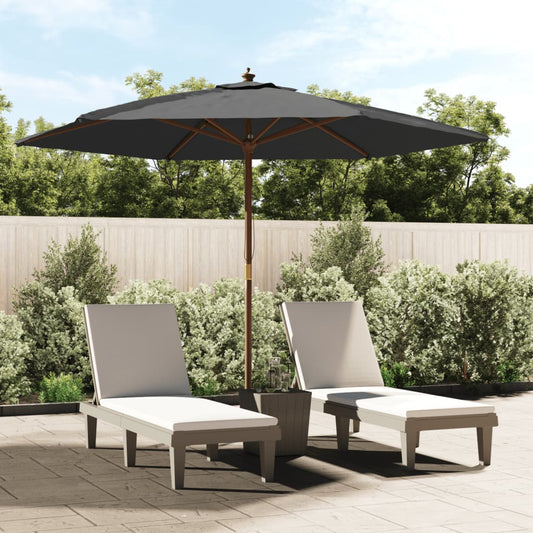 Haveparasol Med Træstang 299X240 Cm