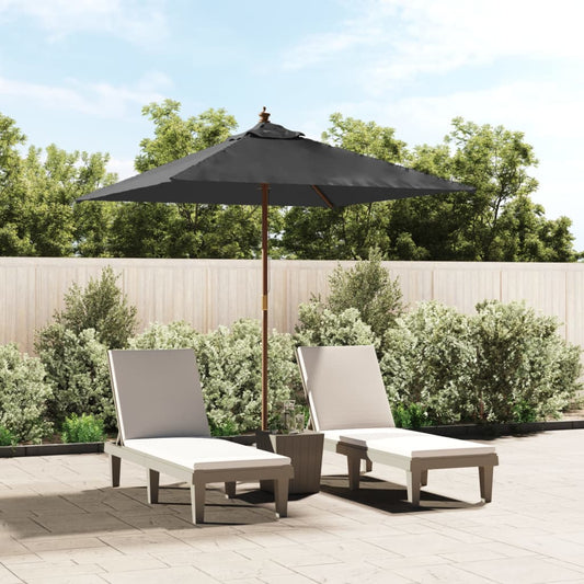 Haveparasol Med Træstang 198X198X231 Cm