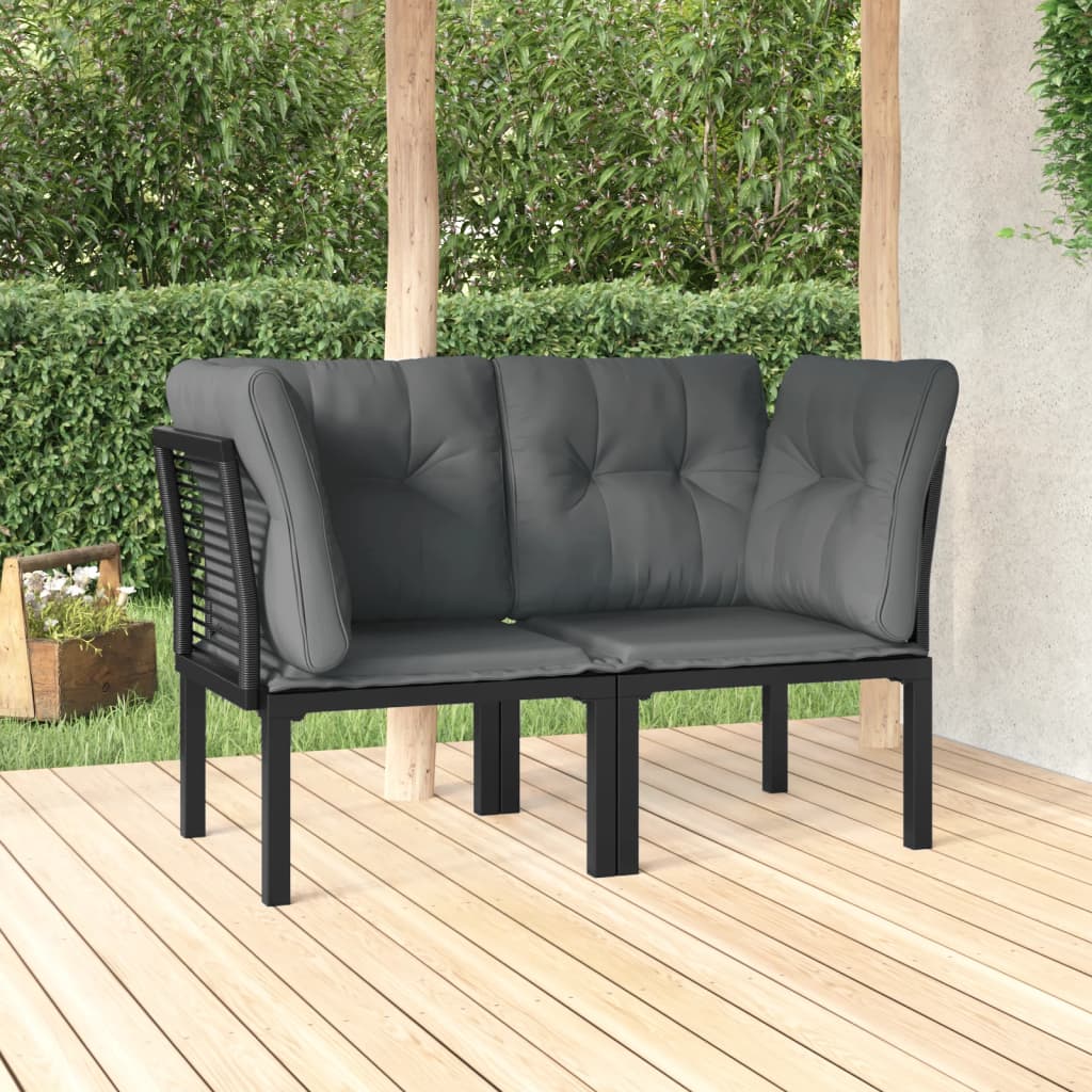 Hjørnemoduler Til Havesofa 2 Stk. Med Hynder Polyrattan