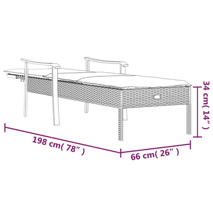 Liggestol Med Hynde Polyrattan