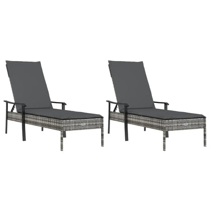 Liggestolesæt Med Hynder Og Bord Polyrattan