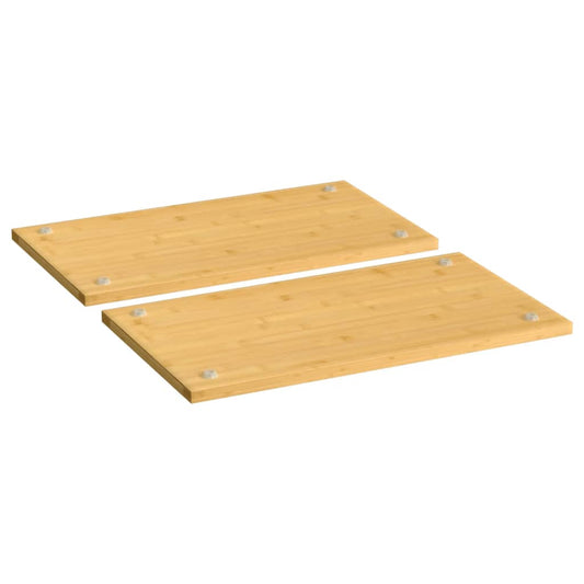 Kogepladelåg 2 Stk. 50X28X1,5 Cm Bambus