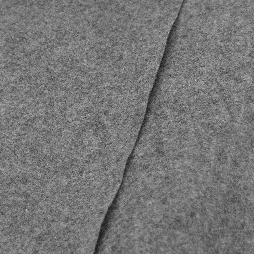 Poolunderlag Ø550 Cm Polyester-geotekstil Lysegrå - Billede 5