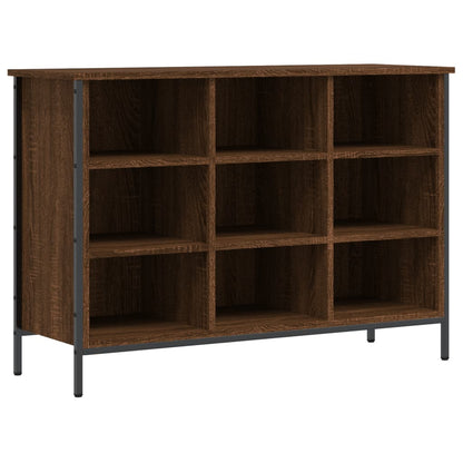 Skoskab 100x35x70 Cm Konstrueret Træ Brun Egetræ - Billede 2