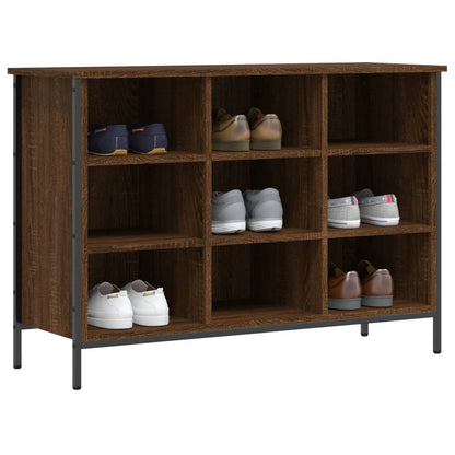 Skoskab 100x35x70 Cm Konstrueret Træ Brun Egetræ - Billede 6