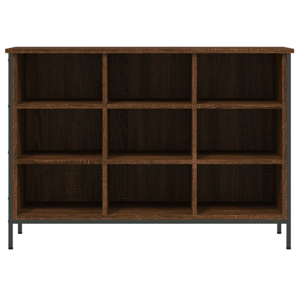 Skoskab 100x35x70 Cm Konstrueret Træ Brun Egetræ - Billede 3