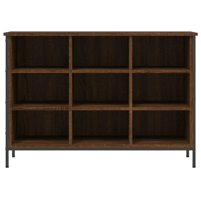 Skoskab 100x35x70 Cm Konstrueret Træ Brun Egetræ - Billede 3