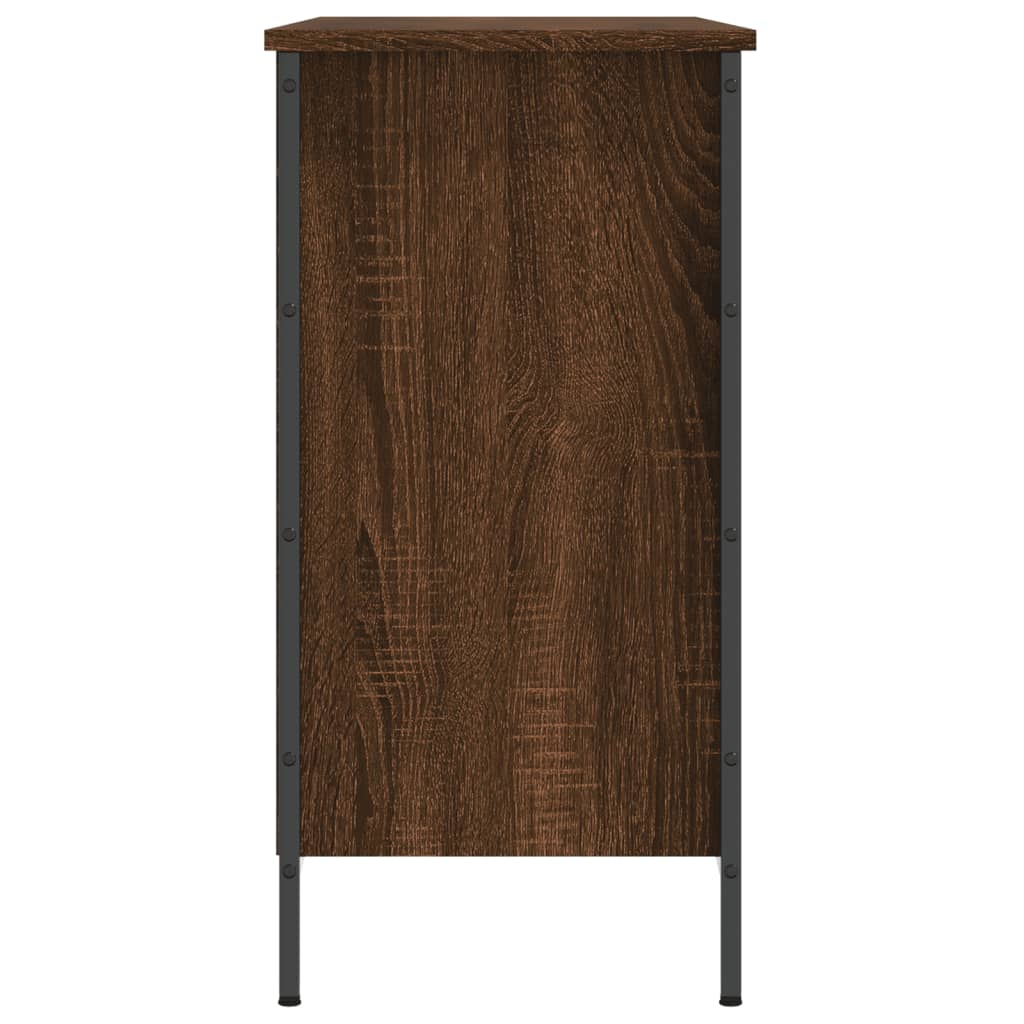 Skoskab 100x35x70 Cm Konstrueret Træ Brun Egetræ - Billede 5