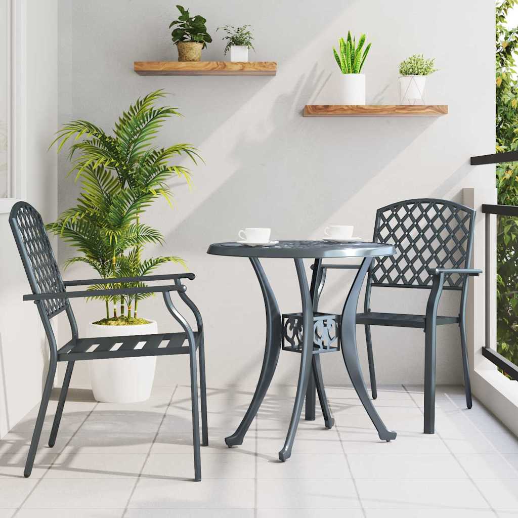 Have Stol Antracit 56 X 65 X 89 Cm Stål - Billede 3